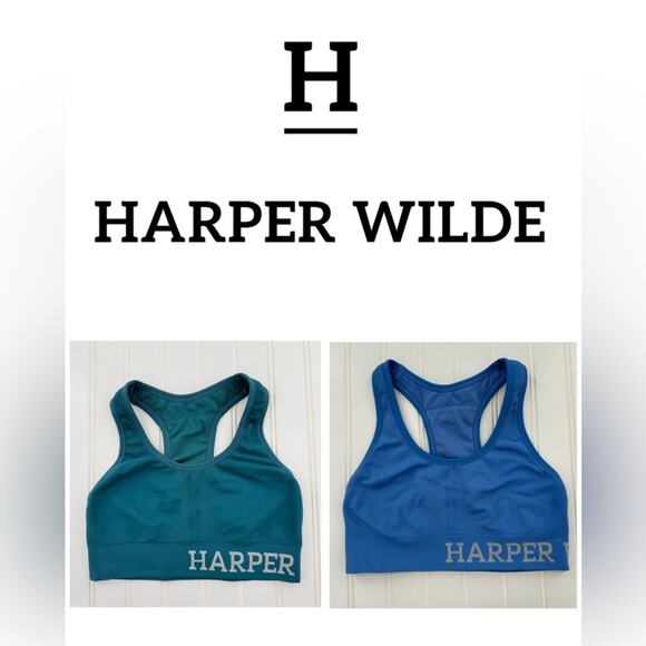 Harper Wilde Move Racerback Set of 2 Low Intensity Sports Bras Size Small Gym - Picture 1 of 16